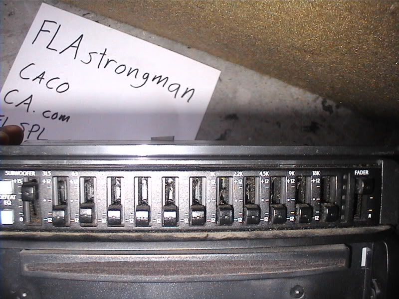 Old school Aline deck, EQ, 4 way XO, audiocontrol esp DIYMobileAudio